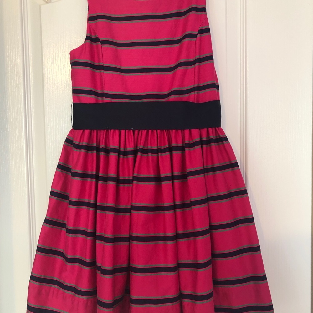 Girls RALPH LAUREN Pink Striped Dress Size 8